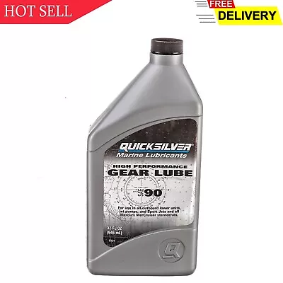 Quicksilver 858064Q01 SAE 90 High Performance Gear Lube  32 Oz • $20.28
