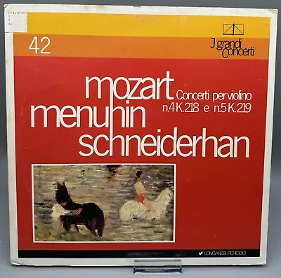 Mozart Concertos For Violin And Orchestra No 4 & 5 Vintage Vinyl Classical LP • $12.99