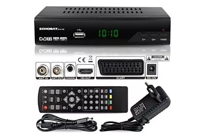 Echosat 2910 Dvbt2 Receiver Full Hd 1080p 4k For Tv • £36.99