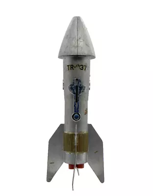 Vintage Rocket Bank Berzac Creation 1957 Astro Mfg E Detroit Cast Metal No Key • $29.99