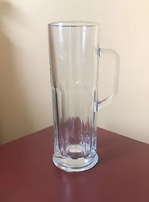 Vintage Libbey Usa Frankfurt Tall 21 Ounce Clear Glass Paneled Beer Mug (1 Mug) • $11.65