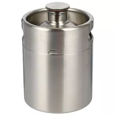 2 Liter 64 Oz Stainless Steel Mini Keg Growler Canteen Craft Beer Homebrewing... • $36.10