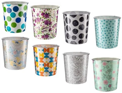 £5.99 • Buy 7.7L Waste Paper Dust Bin Rubbish Round Plastic Style Office Bathroom Kitchen
