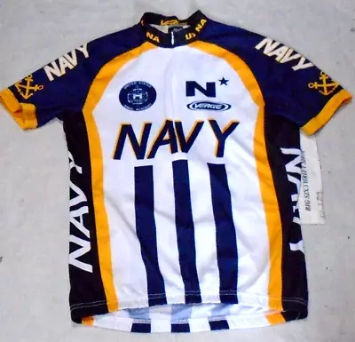 Verge US Naval Academy United States Navy  3/4 Zip Cycling Jersey Men’s Large • $32