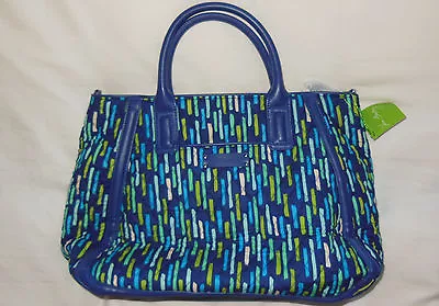 NWT Vera Bradley $98 Large TRAPEZE TOTE In KATALINA SHOWERS 14429-296951 • $21