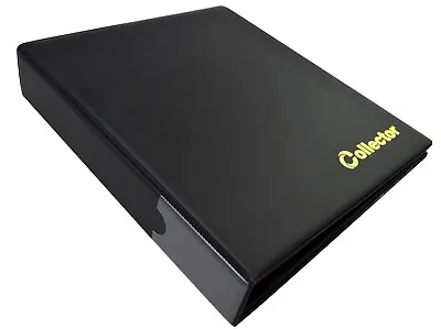 Collector Coin Album 300 Coins Mix Sizes Book Folder Big Capacity BLACK /BL2 • £19.99