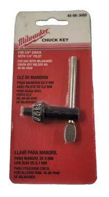 Milwaukee 48-66-3080 Chuck Key W/ 1/4  Pilot Jacobs K2 • $12.99