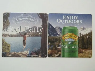 Beer Coaster ~ SIERRA NEVADA Brewing Co Pale Ale ~ Enjoy Outdoors - Pool Party • $15.91