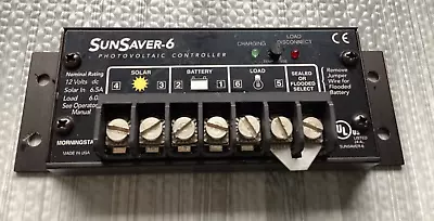 Morningstar  SS-6-12V SunSaver 6 Amp 12 Volt Solar Charge Controller  • $14