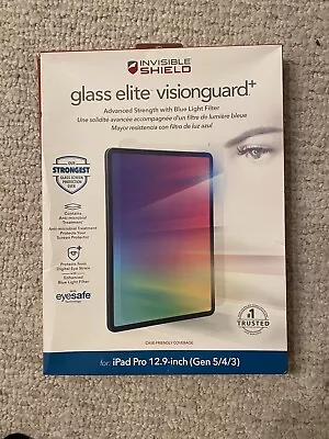 ZAGG InvisibleShield Glass Elite VisionGuard+ Screen Protection IPad 11 /12.9  • $19.92