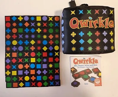 QWIRKLE Game Complete Set With Padded Bag & Instructions 108 Pieces • $20.99