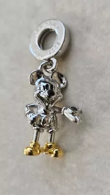 Authentic Pandora #792812C01 Disney 100th Anniversary Mickey Mouse Dangle Charm • $45
