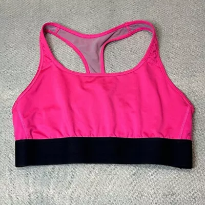 Victoria’s Secret Sports Bra Size Medium Pink Black • $5.85