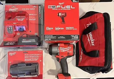 Milwaukee 2967-20 1/2” Impact Wrench + 8ah Battery +  Rapid Charger + Boot + Bag • $425