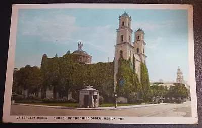 Vtg Postcard 1917 Tercera Orden Church Third Order Merida Yucatan Mexico Posted • $19.95