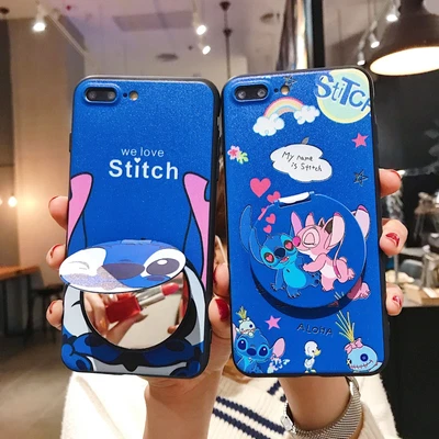 £3.59 • Buy For IPhone Samsung Mirror Stand Cute Cartoon Gift Girl Silicone Phone Case Cover