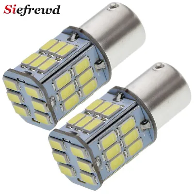 2X 6V 6 Volt 1156 BA15S P21W LED Bulbs 30SMD White Backup Reverse DRL Light Lamp • $9.99