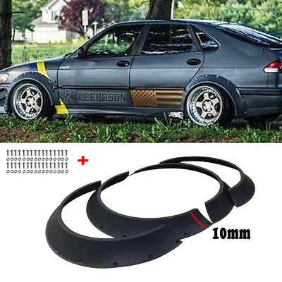 For Saab 9-3 9-5 900 4pcs Fender Flares Wheel Arch Flexible CONCAVE Widebody Kit • $99.28