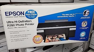 Epson Stylus Photo R280 Ultra High Definition Printer CD/DVD Tray New In Box • $150