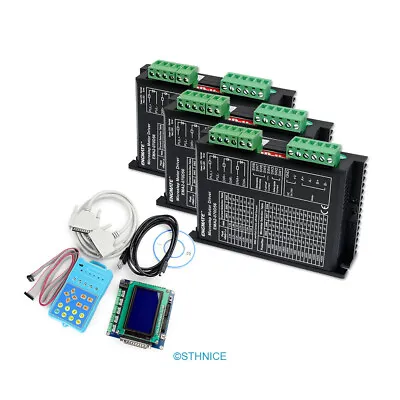 3 Axis CNC Kit Mach3 Standard Control Board & EMA2-070D56 Stepper Drivers • £248.99