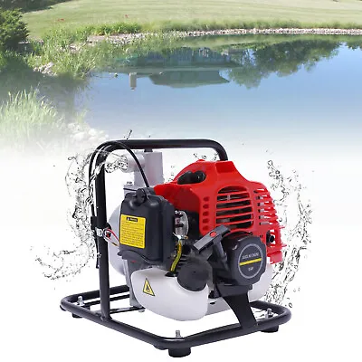 2 HP 2 Stroke Gasoline Water Pump 1  Portable Gas-Powered Semi-Trash Water Pump • $108