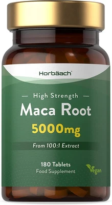 £16.95 • Buy Best Maca Root 5000mg X180 Capsules High Strength Black & Yellow Extract Tablets