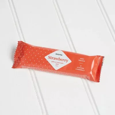 £18 • Buy 10 X Exante Meal Replacement Strawberry And Yoghurt Bar