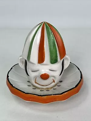 VTG Orange And Green Vintage Clown Head Juicer Reamer For Lemons Oranges Limes • $9.99