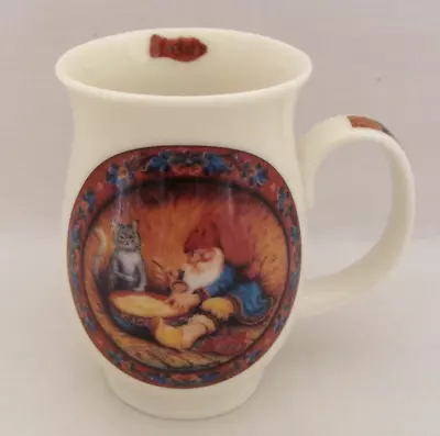 Julestemning Suzanne Toftey Gnome With Cat Folk Art Mini Mug No. 1 • $27.99