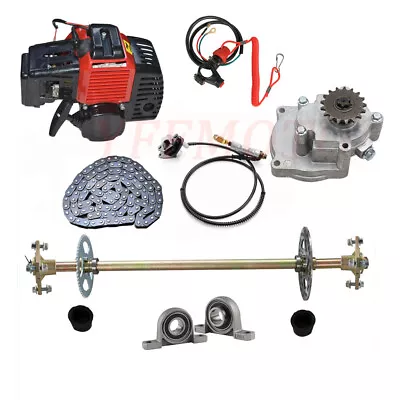 Rear Axle Kit 49cc Engine Motor Brake Caliper For Electric Scooters Go Kart Cart • $18.99
