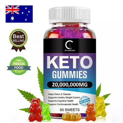 Keto Gummies ACV Advanced Ketone Weight Loss Fat Burner Detox Cleanse Supplement • $24.68