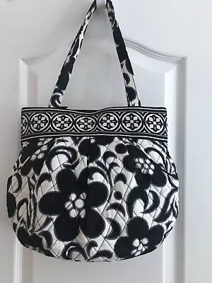 Vera Bradley Night & Day Floral Black/white Tote/handbag • $9.50