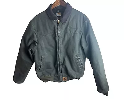 Vintage Carhartt Santa Fe Men’s Olive Green Lined Jacket Size Medium  • $143.99