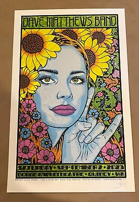 Chuck Sperry Signed Dave Matthews Band Gorge 2023 Poster  • $199