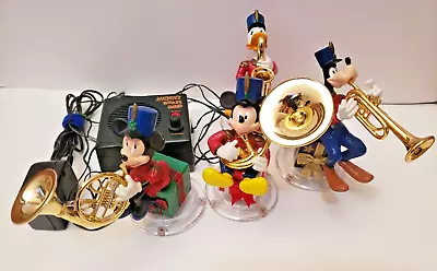 Vintage 1995 Mickey’s Brass Band Mr. Christmas Animated Musical 21 Carols Mickey • $38.95