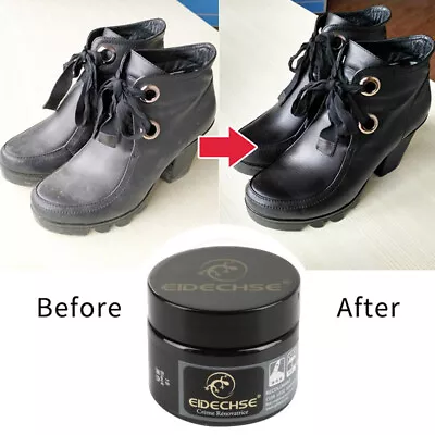 Leather Colour Restorer Balm Dye Faded Worn Leather Sofa Shoes Car Repair Cream • $10.28