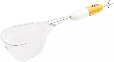 0.01Oz White Nylon Mesh One Size Floating Dip Net Lightweight Floating Handle • $4.42