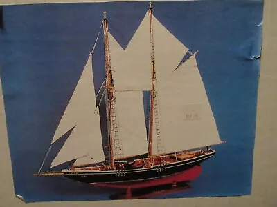 Bateaux Miniatures Bluenose Schooner Yacht 26-inch Wooden Model Kit Vintage • $50