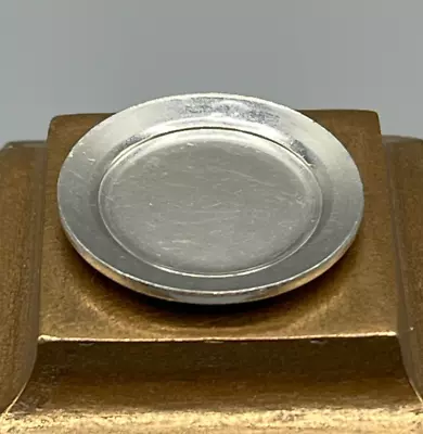 Williamsburg Pewter Plate 18th Century Colonial Miniature Vintage Dollhouse 1:12 • $19.50