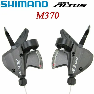 Shimano Altus M370 3/9/9 X 3 Speed Shifter Set - Including Gear Cables • $27.49