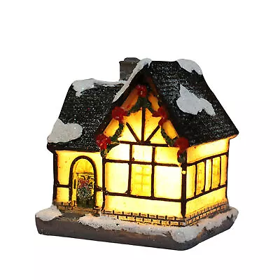 Xmas Decoration Christmas Luminous Style Chrismas Led Lights House Xmas Figurine • $13.85