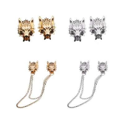 £3.86 • Buy Wolf Badge Retro Brooch Pins Wedding Dress Party Dance Neckware Accessories