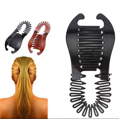 Women Banana Clip Hair Clip Ponytail Hairpin Lady Headwear Accessories Gifts • £2.27