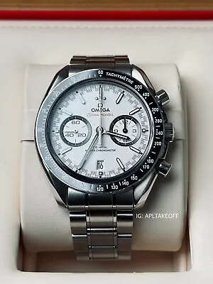 OMEGA Speedmaster RACING Co-Axial Master Chronograph White Men's Watch • $6995