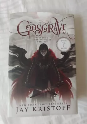 Signed 1st Edition Godsgrave Jay Kristoff  Book 2 Nevernight Chronicle • $50