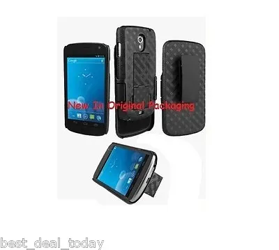 Verizon OEM Shell Holster Combo Case Swivel Clip For Samsung Galaxy Nexus I515 • $19.76