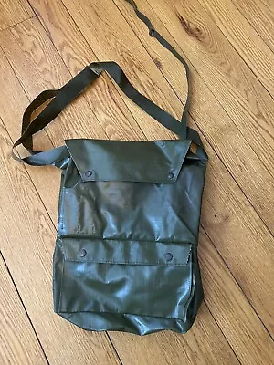 Czech Army Vintage 1991 Vinyl Gas Mask Bag Shoulder Bag Waterproof NOS • $15