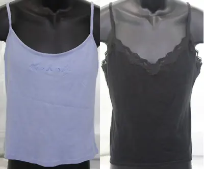 Clothing Lot 2 Womens Medium Victoria's Secret Tank Tops Lace Cami Crop Heavenly • $12.05