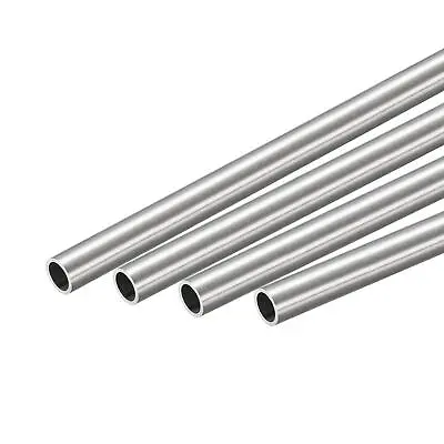 304 Stainless Steel Round Tube 7mm OD 0.8mm Wall Thickness 300mm Length 4 Pcs • $15.96