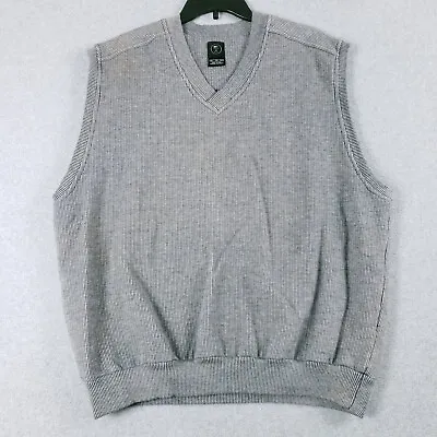Nike Golf Sweater Vest Men's Size XL (FLAWED) V-Neck Sleeveless Blue Striped • $9.79